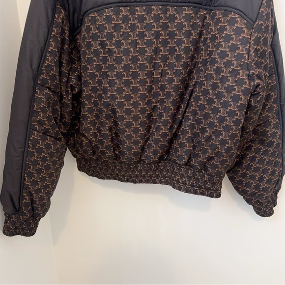 Celine Black & Brown Triomphe Puffer Jacket - Picture 4 of 14